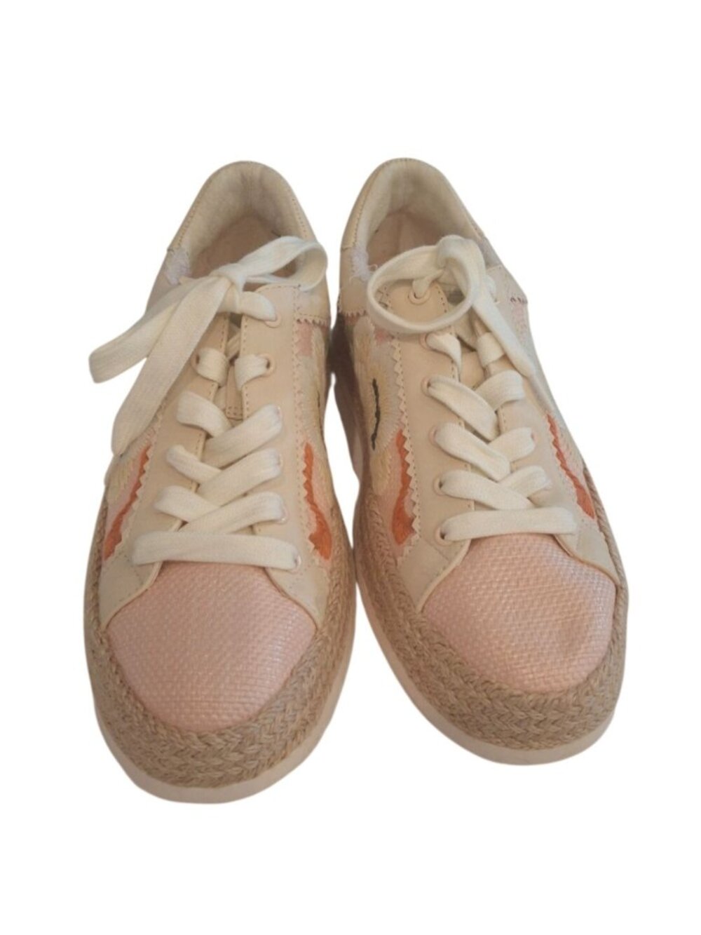 Dolce Vita Azalia Floral Embroidered Espadrille Sneakers Boho Cottagecore